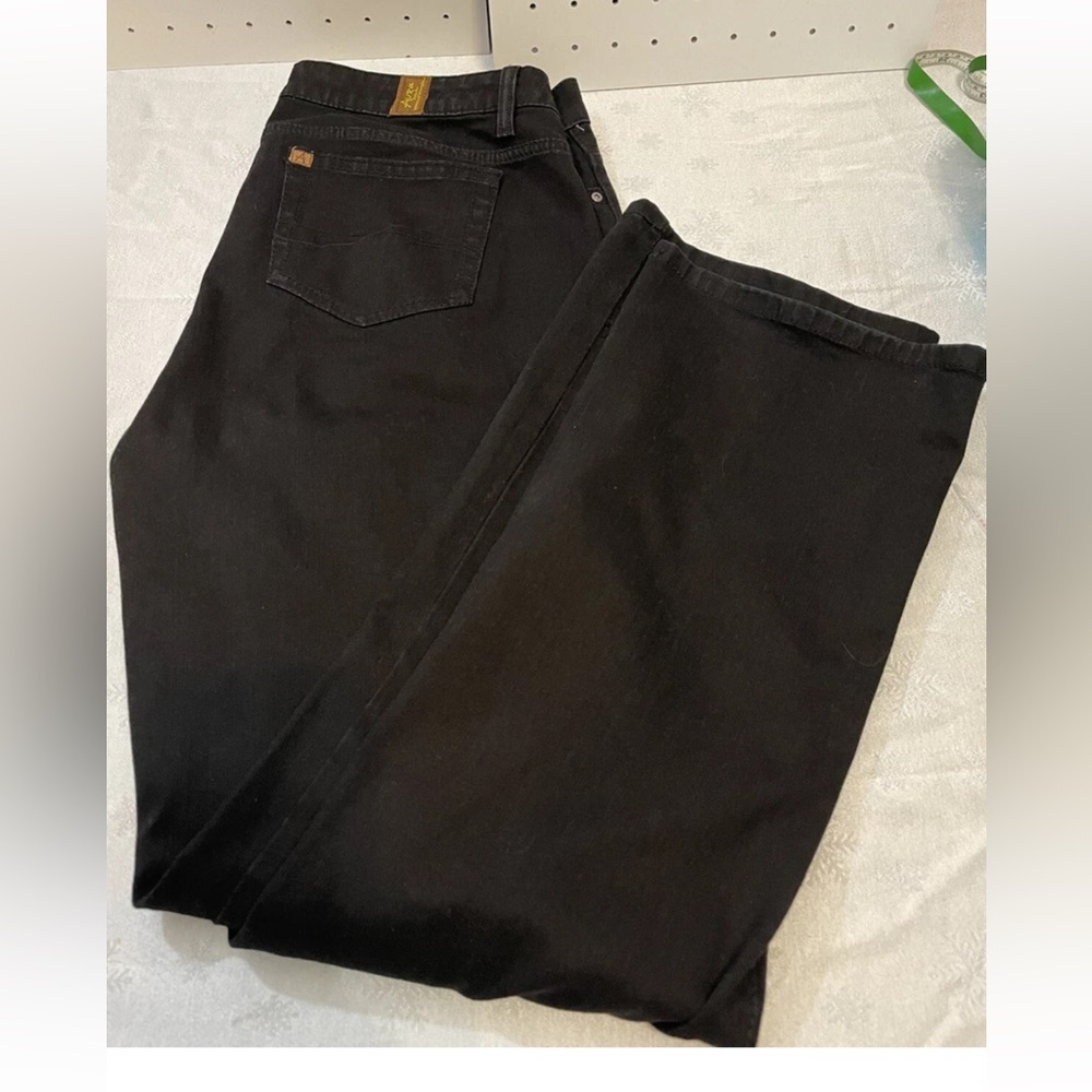 Aura By Wrangler Black Bootcut Denim Jean